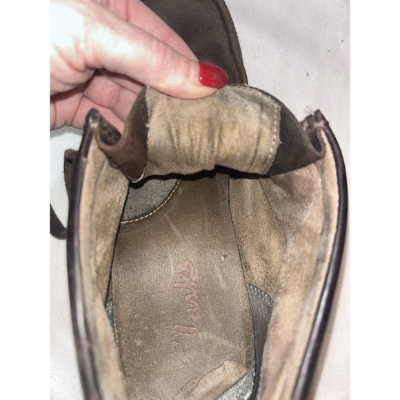 Clarks Wallabee Brown Ankle boot size 9 mens Granola Trendy Preppy - Picture 10 of 11